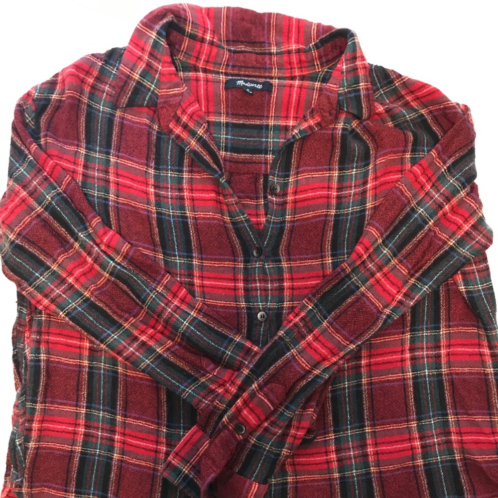 Madewell Plaid Button Down - Size M